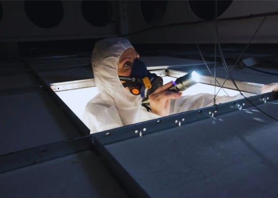 asbestos surveying ceiling